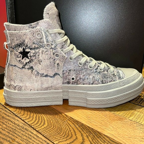 New Men Converse Chuck 70 - 2 in 1 x Feng Chen Wang 171838c Grey Shoes Sneakers - Picture 2 of 7